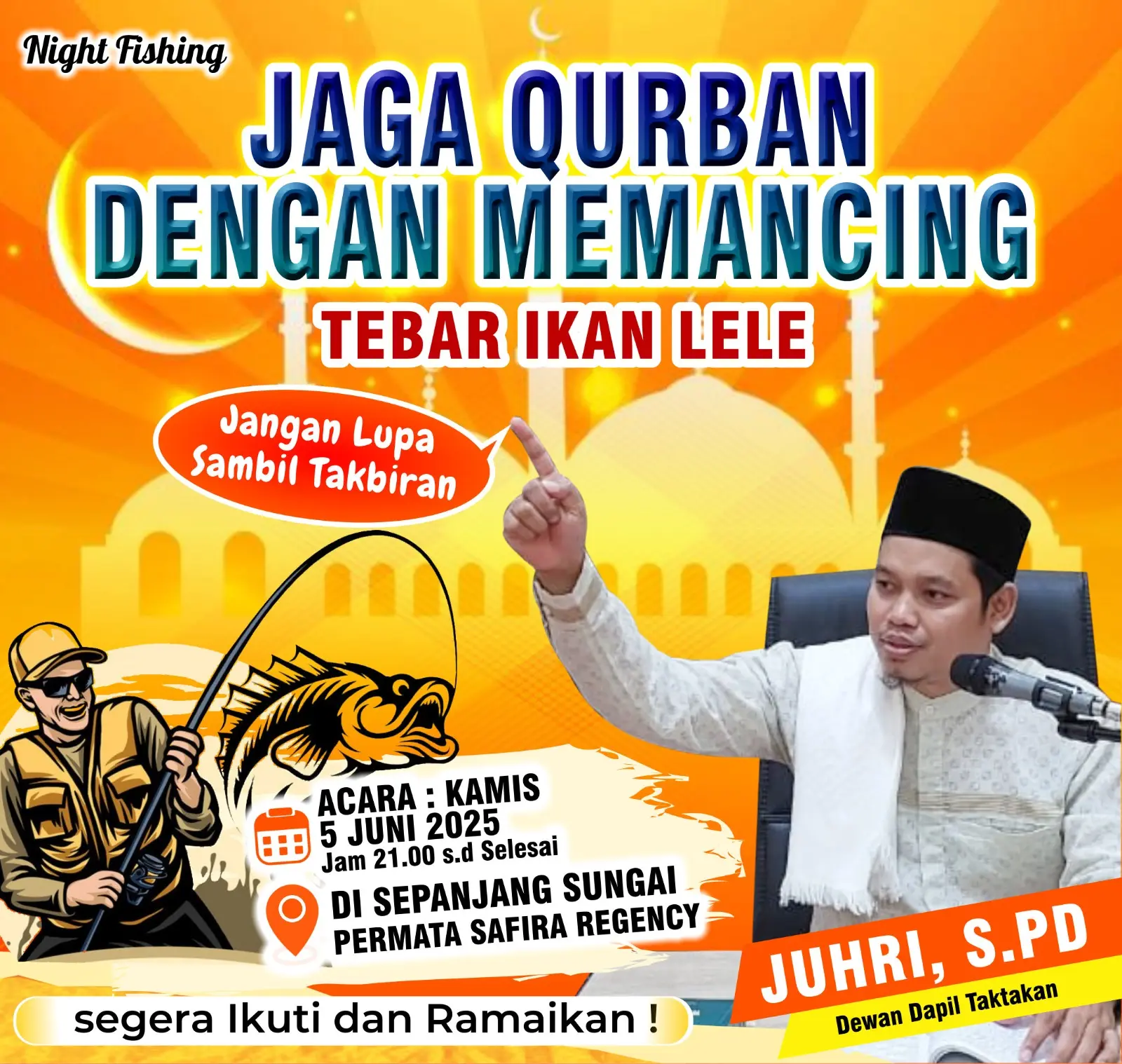 Geger! Warga Taktakan Rayakan Idul Adha dengan Cara Tak Biasa – Tebar Lele Sambil Takbiran di Tengah Malam!